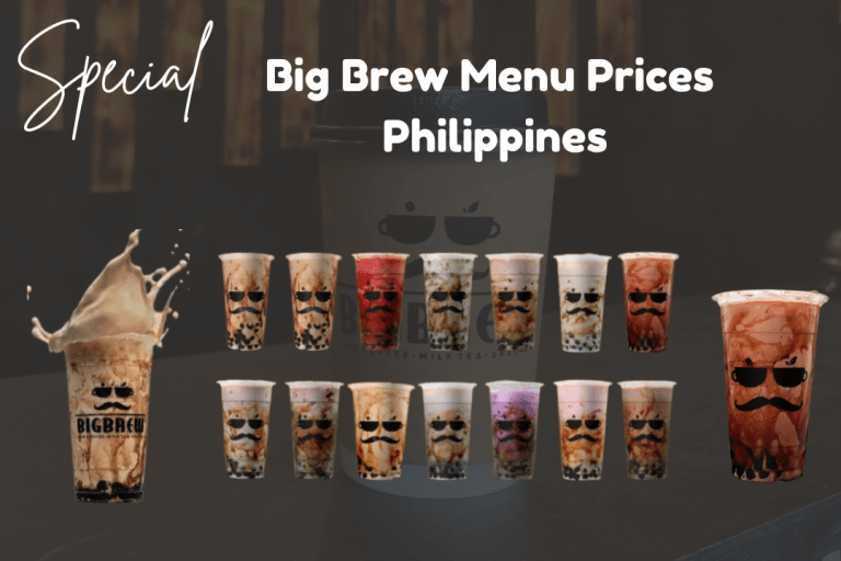 Big Brew Menu